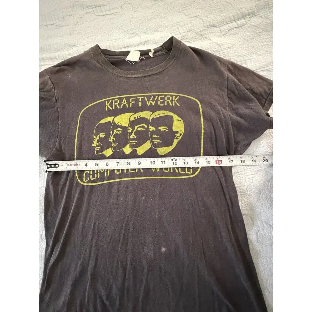 Kraftwerk Computer World Black Cotton T Shirt‎ 1981 USA Tour Vintage Original